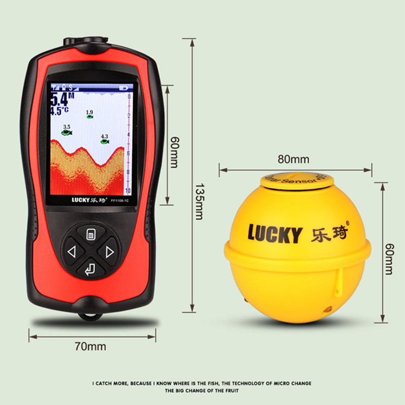 Беспроводной эхолот-датчик, по – обзор и цена Fishing Boat Depth Finder