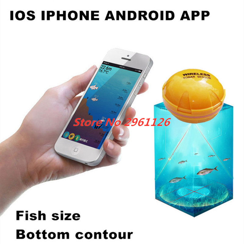 Беспроводной эхолот, портативн – обзор и цена Fishing Boat Depth Finder